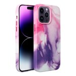 Leather Mag Cover kompatybilne z MagSafe do IPHONE 12 PRO purple splash