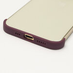 TPU mini bumpers z ochroną aparatu do iPhone 13 Pro Max 6,7" wiśniowy