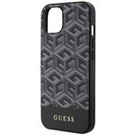 Guess nakładka do iPhone 14 6,1" GUHMP14SHGCFSEK czarna hard case GCube Stripes MagSafe