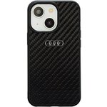 Audi nakładka do iPhone 14 6,1" AU-TPUPCIP14-R8/D2-BK czarna hard case Carbon Fiber