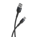Forever kabel Flexible USB - USB-C 1,0 m 3A czarny