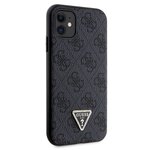Guess nakładka do iPhone 11 GUHCN61P4TDSCPK czarna HC PU Leather Metal Logo Strass Crossbody