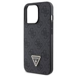 Guess nakładka do iPhone 13 Pro 6,1" GUHCP13LP4TDSCPK czarna HC PU Leather Metal Logo Strass Crossbody