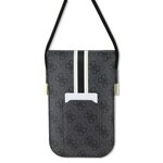 Guess torebka na telefon GUOWBP4RPSK czarna Wallet 4G Stripes