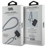 Karl Lagerfeld pasek KLUCNMSCKIG szary Universal Crossbody Cord Ikonik