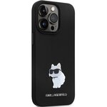 Karl Lagerfeld nakładka do iPhone 13 Pro 6,1" KLHCP13LSMHCNPK czarna HC Silicone C Metal Pin
