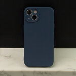 Nakładka Silicon do iPhone 15 Pro 6,1" ciemnoniebieska