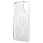 Guess zestaw nakładka + ładowarka do iPhone 11 6,1" GUBPN61H4EACSW brązowy hard case 4G Print MagSafe