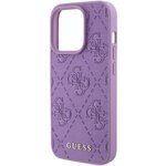 Guess nakładka do iPhone 15 Pro Max 6,7" GUHCP15XP4EPMU jasnofioletowa HC PU Quilted 4G Classic