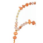 Zawieszka LOVE do telefonu / dugo sznura 44cm (22cm w ptli) / na rk - pomaraczowy