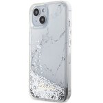 Guess nakładka do iPhone 14 6,1" GUHCP14SLCSGSGH biała hard case Liquid Glitter Marble