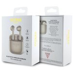 Guess słuchawki bluetooth TWS + stacja dokująca GUTWST26PSD złote Classic EST Logo