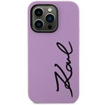 Karl Lagerfeld nakładka do iPhone 11 / Xr KLHCN61SKSVGU purpurowa hardcase Silicone Signature