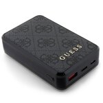 Guess power bank 10000mAh 18W GUPB10DP4GEGK czarny PU Leather