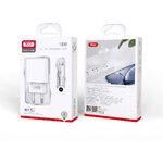 XO ładowarka sieciowa CE02D QC 3.0 18W 1x USB biała + kabel Lightning