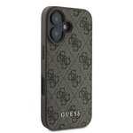 GUESS futerał do IPHONE 16 Plus GUHCP16MG4GFBR (PU 4G Classic) brązowy