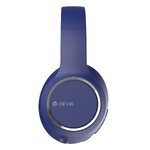 Devia słuchawki Bluetooth nauszne Kintone niebieskie