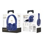 Devia słuchawki Bluetooth nauszne Kintone niebieskie