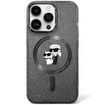 Karl Lagerfeld nakładka do iPhone 11 6,1" KLHMN61HGKCNOK czarna HC Magsafe IML KC Glitter