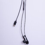 Maxlife słuchawki przewodowe MXEP-04 douszne USB-C czarne