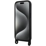 Karl Lagerfeld nakładka do iPhone 15 6,1" KLHCP15SSCBSCNK hardcase czarna Crossbody Silicone Choupette