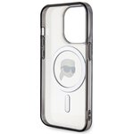 Karl Lagerfeld nakładka do iPhone 15 Pro Max 6,7" KLHMP15XHKHNOTK transparentna hardcase IML Karl`s Head MagSafe