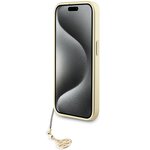 Guess nakładka do 15 Pro 6.1" GUHCP15LGF4GGR szara hardcase 4G Charms Collection
