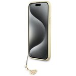 Guess nakładka do iPhone 15 Plus 6.7" GUHCP15MGF4GBR brązowa hardcase 4G Charms Collection