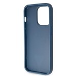 Guess nakładka do iPhone 15 Pro Max 6.7" GUHCP15XP4TDSCPB niebieska hardcase Crossbody 4G Metal Logo