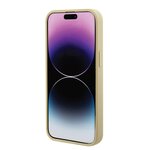 Guess nakładka do iPhone 15 Plus 6.7" GUHMP15MPSAHMCB złota hardcase Saffiano MagSafe