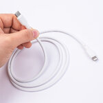 Maxlife kabel MFi MXUC-10 USB-C - Lightning 1,0 m 27W biały