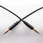 Maxlife kabel audio jack 3,5 mm - jack 3,5 mm 1m czarny