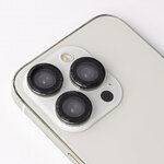 Zestaw szkieł na aparat do Samsung Galaxy S24 czarna ramka (3 sztuki)