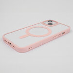 Nakładka Satin Clear Mag do iPhone 12 / 12 Pro 6,1" różowa