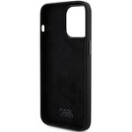 Karl Lagerfeld nakładka do iPhone 15 Pro Max 6,7" KLHCP15XSMHCNPK czarna HC SILICONE C METAL PIN