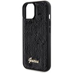 Guess nakładka do iPhone 14 6,1" GUHCP14SPSFDGSK HC SEQUIN SCRIPT METAL czarna