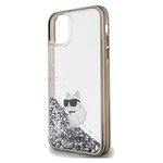 Karl Lagerfeld nakładka do iPhone 11 KLHCN61LKCNSK transparentna HC LIQ. GLITTER C