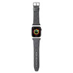 Karl Lagerfeld pasek do Apple Watch 38/40/41 mm KLAWMSAKLHPG STRAP SAFFIANO MONO srebrny