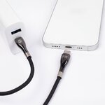 Forever kabel Sleek USB-C - USB-C 1,0 m 60W czarny