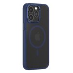 Comma nakładka Joy Elegant Mag do iPhone 15 Plus niebieska