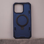 Nakładka Defender Mag Ring do iPhone 15 Pro 6,1" granatowa