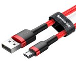 Baseus kabel Cafule USB - micro USB 1,0m 2,4A czerwony