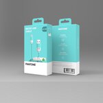 PANTONE kabel USB - microUSB 1,5m 2,4A PT-MC001-5 Teal 3242C