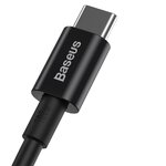 Baseus kabel Superior PD USB-C - USB-C 1,0m czarny 100W