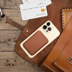 Portfel magnetyczny Leather Mag Wallet brzowy