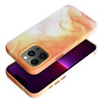 Leather Mag Cover kompatybilne z MagSafe do IPHONE 13 PRO orange splash