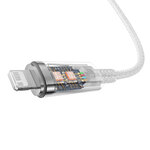 Baseus kabel Explorer PD USB-C - Lightning 2,0m biały z kontrolą temperatury 20W