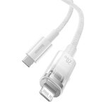 Baseus kabel Explorer PD USB-C - Lightning 2,0m biały z kontrolą temperatury 20W