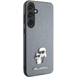 Karl Lagerfeld nakładka do Samsung Galaxy S24 KLHCS24SPSAKCMPG szara HC SAFFIANO KC PIN