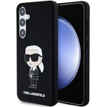 Karl Lagerfeld nakładka do Samsung Galaxy S24 KLHCS24SSNIKBCK czarna HC SILICONE NFT IKONIK